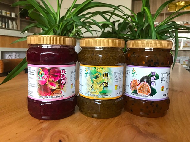 玫瑰花花茶、桂花花茶、百香果花茶