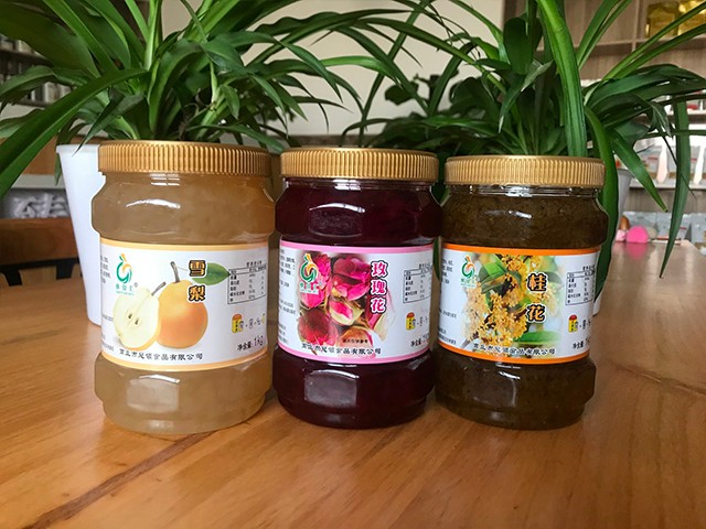 雪梨花茶、玫瑰花花茶、桂花花茶